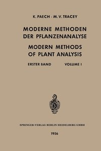 bokomslag Moderne Methoden der Pflanzenanalyse / Modern Methods of Plant Analysis