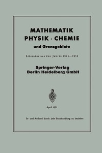 bokomslag Mathematik, Physik  Chemie und Grenzgebiete