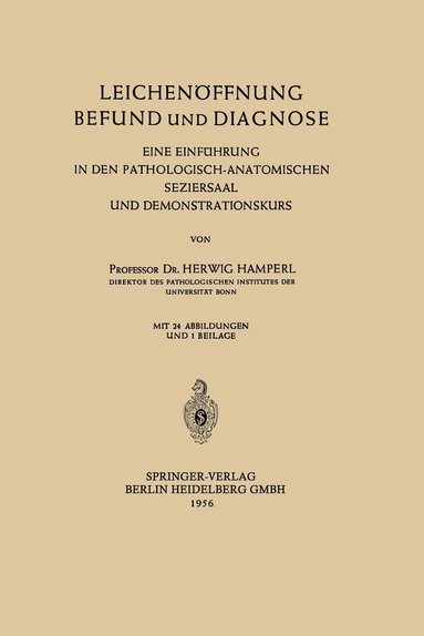 bokomslag Leichenffnung Befund und Diagnose