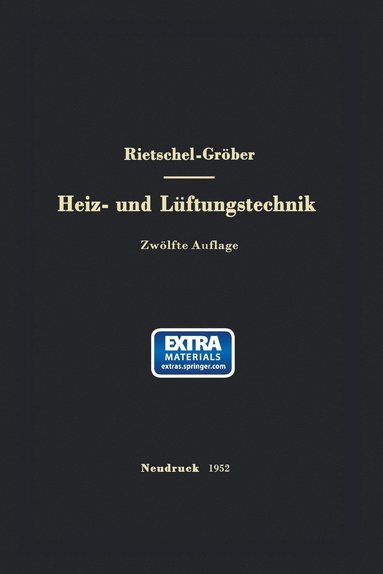 bokomslag H. Rietschels Lehrbuch der Heiz- und Lftungstechnik