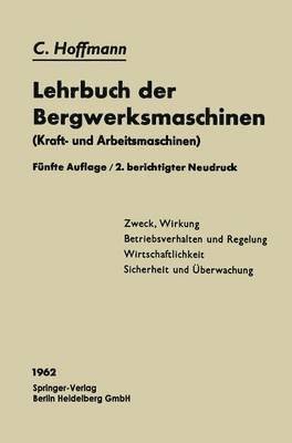 bokomslag Lehrbuch der Bergwerksmaschinen