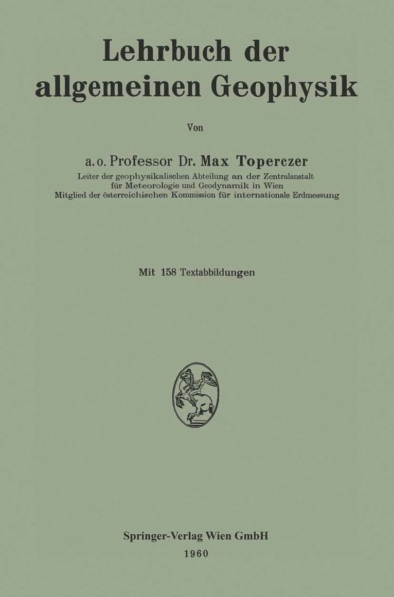 Lehrbuch der allgemeinen Geophysik
