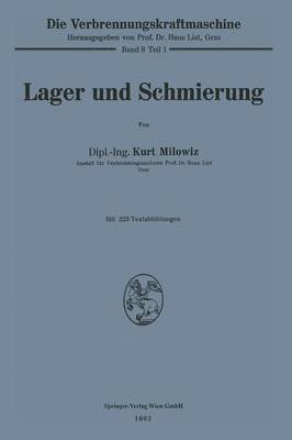 Lager und Schmierung 1