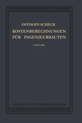 bokomslag Kosten-Berechnungen fr Ingenieurbauten