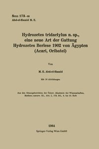 bokomslag Hydrozetes tridactylus n. sp., eine neue Art der Gattung Hydrozetes Berlese 1902 von gypten