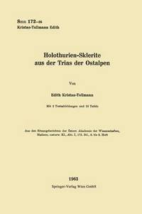 bokomslag Holothurien-Sklerite aus der Trias der Ostalpen