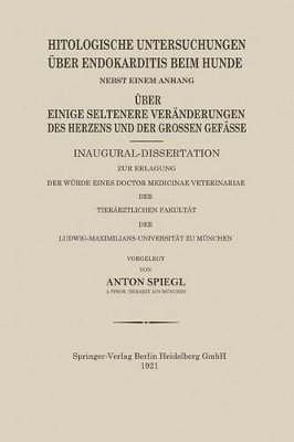 bokomslag Histologische Untersuchungen Über Endokarditis Beim Hunde