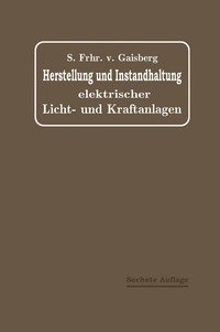 bokomslag Herstellung und Instandhaltung Elektrischer Licht- und Kraftanlagen