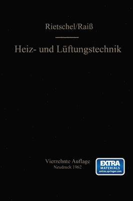 bokomslag H. Rietschels Lehrbuch der Heiz- und Lftungstechnik