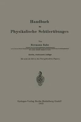 Handbuch fr Physikalische Schlerbungen 1