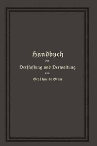 bokomslag Handbuch der Verfassung und Verwaltung in Preuen und dem Deutschen Reiche