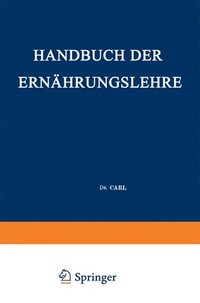 bokomslag Handbuch der Ernhrungslehre