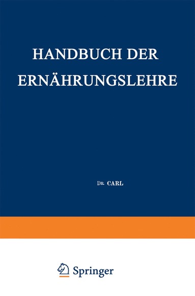 bokomslag Handbuch der Ernährungslehre