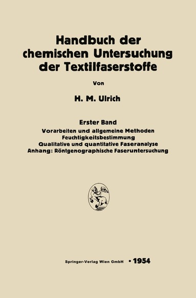 bokomslag Handbuch der chemischen Untersuchung der Textilfaserstoffe