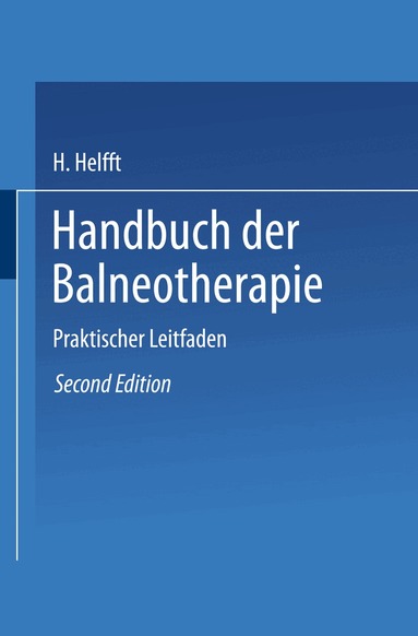 H. Helfft - Handbuch der Balneotherapie, Häftad