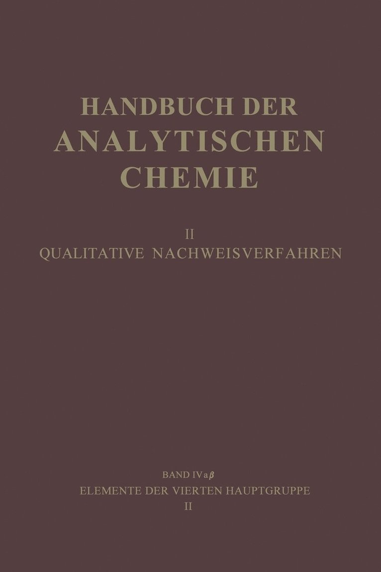 Gustav Jantsch, Svend Kühnel Hagen, Svend Kuhnel Hagen - Elemente der Vierten Hauptgruppe II, Häftad