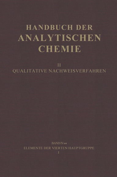 Hans Grassmann - Elemente der Vierten Hauptgruppe I, Häftad