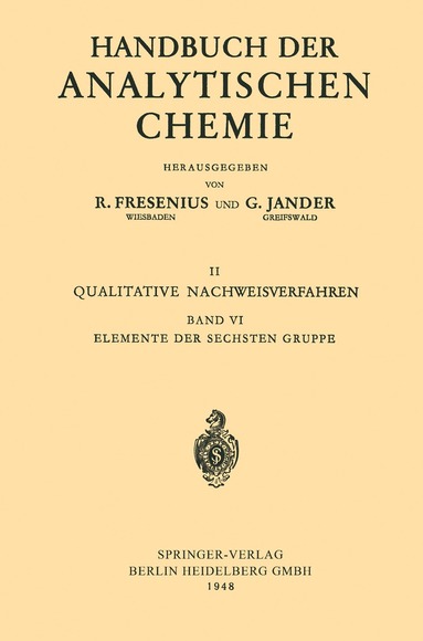 Otto Schmitz-DuMont, Mark von Stackelberg, Oldřích Tomíček - Elemente der Sechsten Gruppe, Häftad