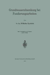 bokomslag Grundwasserabsenkung bei Fundierungsarbeiten