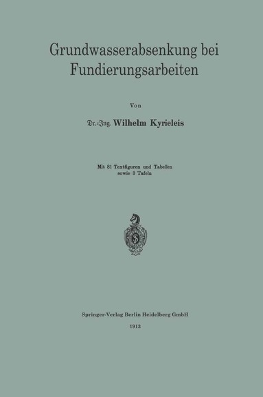 bokomslag Grundwasserabsenkung bei Fundierungsarbeiten