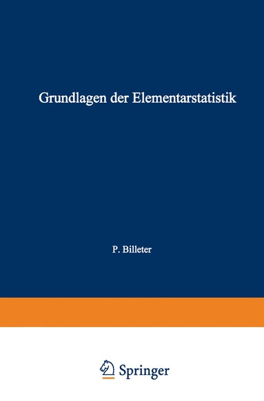 bokomslag Grundlagen der Elementarstatistik