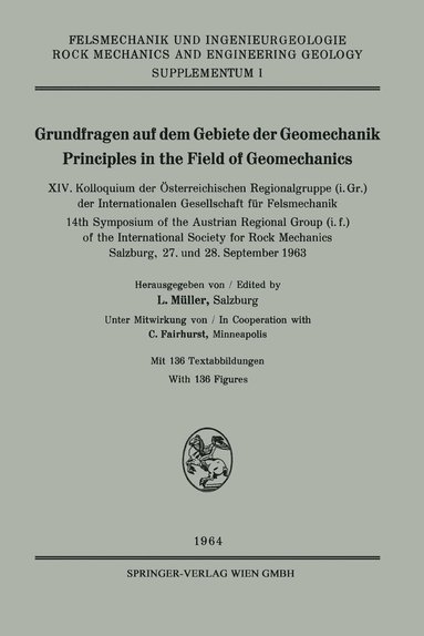 bokomslag Grundfragen auf dem Gebiete der Geomechanik / Principles in the Field of Geomechanics