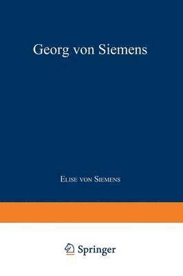 bokomslag Georg von Siemens
