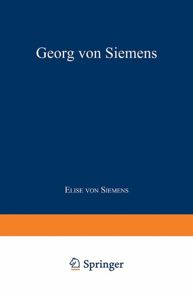 bokomslag Georg von Siemens