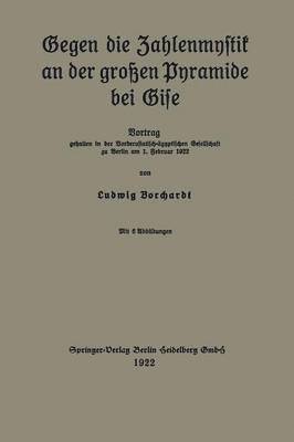 bokomslag Gegen die Zahlenmystik an der groen Pyramide bei Gise