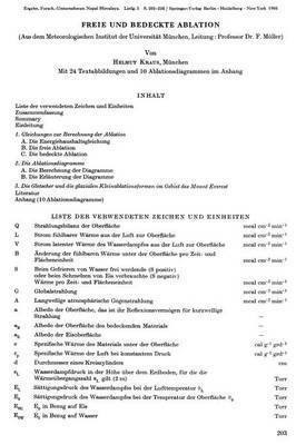 Freie und Bedeckte Ablation 1