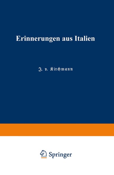 bokomslag Erinnerungen aus Italien