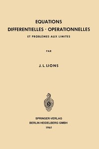 bokomslag Equations Differentielles Operationnelles