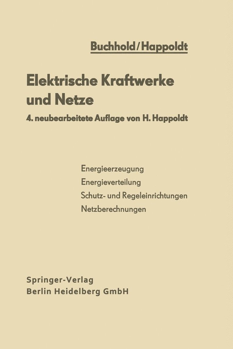 Elektrische Kraftwerke und Netze 1