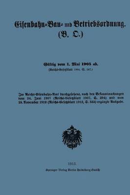 bokomslag Eisenbahn-Bau- und Betriebsordnung