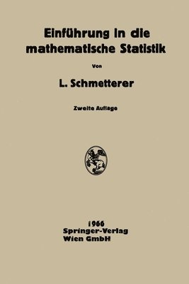 bokomslag Einfhrung in Die Mathematische Statistik