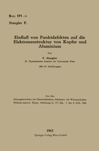 bokomslag Einfluß von Punktdefekten auf die Elektronenstruktur von Kupfer und Aluminium
