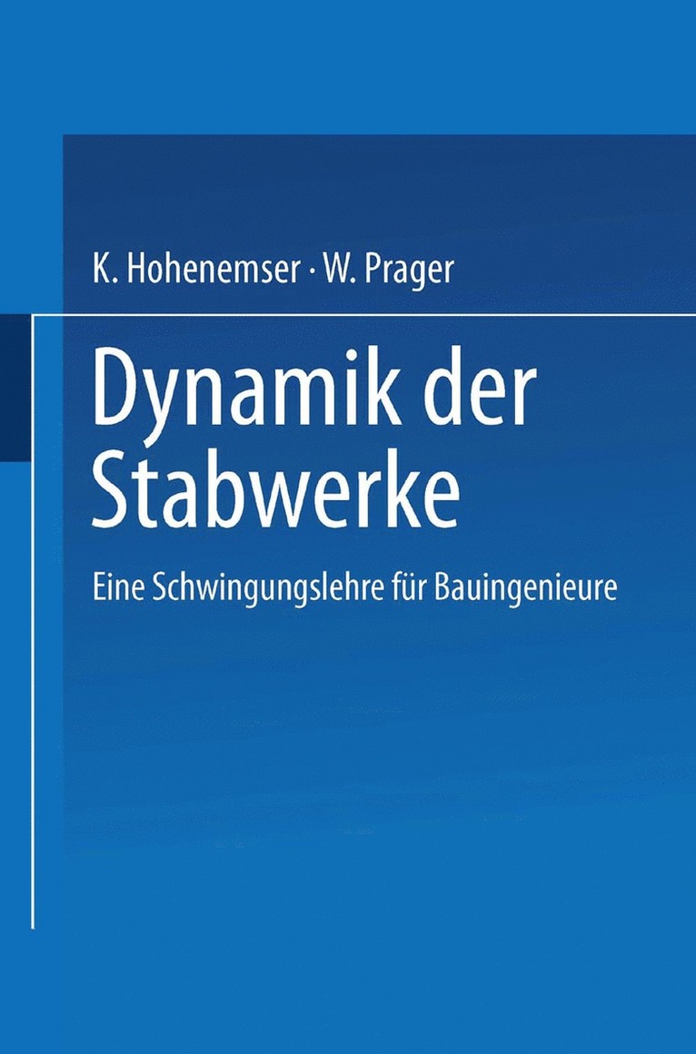 Dynamik der Stabwerke 1