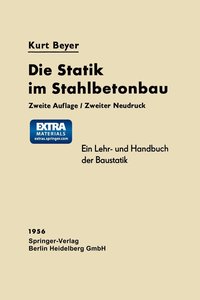 bokomslag Die Statik im Stahlbetonbau