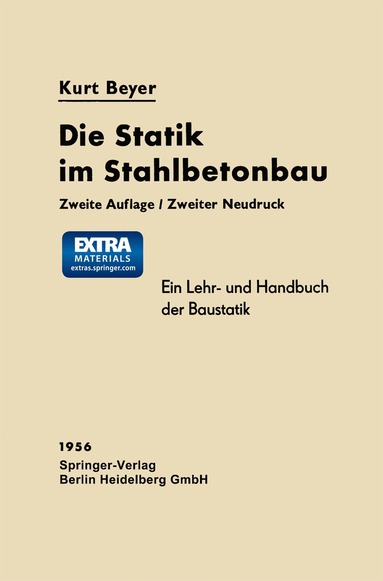 bokomslag Die Statik im Stahlbetonbau