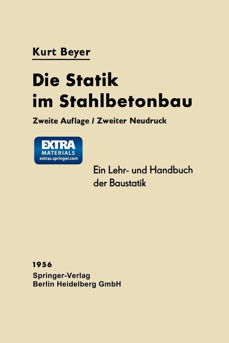 Die Statik im Stahlbetonbau 1