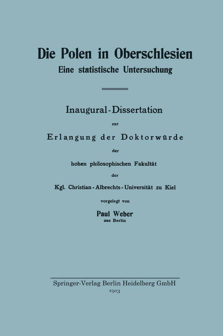 Die Polen in Oberschlesien