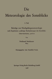 bokomslag Die Meteorologie des Sonnblicks