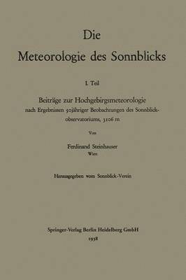 Die Meteorologie des Sonnblicks 1