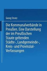 bokomslag Die Kommunalverbnde in Preuen