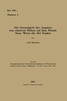 Die Genauigkeit der Angaben von relativen Hhen auf dem Monde Neue Werte fr 163 Punkte 1