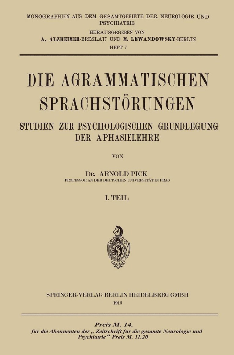 Die Agrammatischen Sprachstörungen