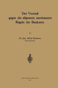 bokomslag Der Verstoß gegen die allgemein anerkannten Regeln der Baukunst