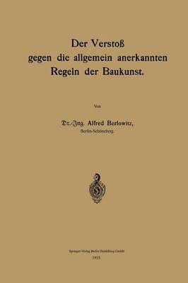 bokomslag Der Verstoß gegen die allgemein anerkannten Regeln der Baukunst