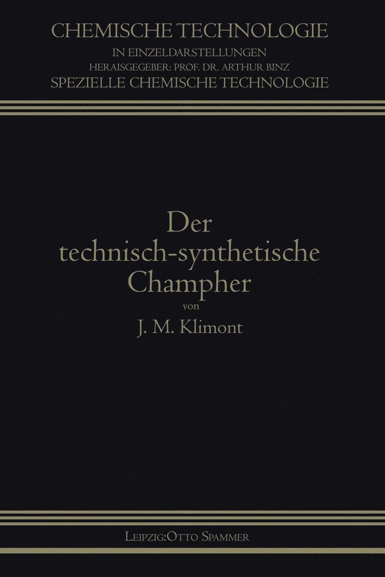 Der Technisch-Synthetische Campher 1