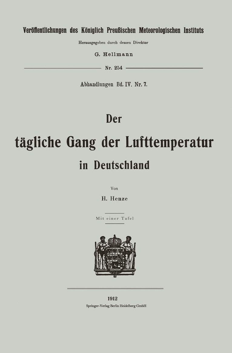 Der tägliche Gang der Lufttemperatur in Deutschland